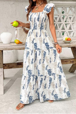 Wisteria Ruffle Maxi Dress