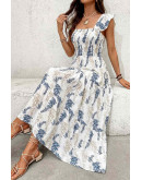 Wisteria Ruffle Maxi Dress