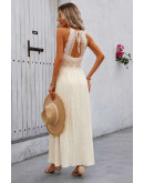 Thalia Crochet Waist Maxi Dress