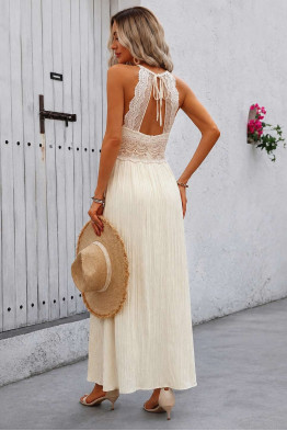 Thalia Crochet Waist Maxi Dress