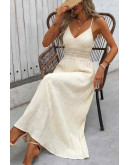 Thalia Crochet Waist Maxi Dress