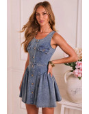 Isabella Buttoned Denim Dress