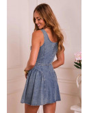 Isabella Buttoned Denim Dress