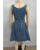 Isabella Buttoned Denim Dress