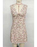 Regine Lace Trim Floral Dress