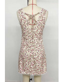 Regine Lace Trim Floral Dress