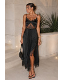 Lace Illusion Slip Dress
