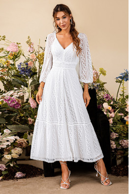 Astrid White Formal Dress