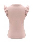 Eden Ruffle-Sleeve Top in Pink