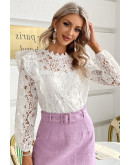 Vita Butterfly Sleeve Lace Blouse