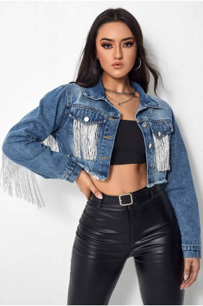 Spark Edge Fringe Blue Jacket