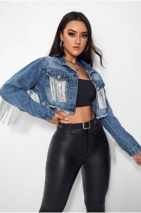 Spark Edge Fringe Blue Jacket