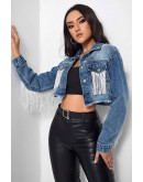 Spark Edge Fringe Blue Jacket