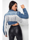 Spark Edge Fringe Blue Jacket