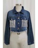 Spark Edge Fringe Blue Jacket