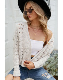Chunky Knit Chill Cardigan in Ivory