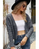 Chunky Knit Chill Cardigan in Navy Blue