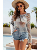 Antonia Gray Crochet Coverup Top