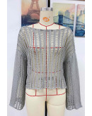 Antonia Gray Crochet Coverup Top