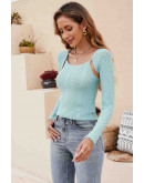Layered Diamond Knit Set