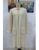 Casual Aura Wrap Cardigan in Cream