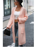 Casual Aura Wrap Cardigan in Pink