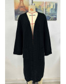 Casual Aura Wrap Cardigan in Black