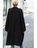 Casual Aura Wrap Cardigan in Black