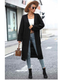Casual Aura Wrap Cardigan in Black