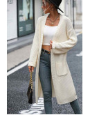 Casual Aura Wrap Cardigan in Cream