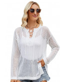 Weekend Mesh Mood White Top