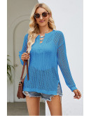 Weekend Mesh Mood Sky Blue Top