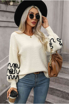 Abstract Sleeve Knitwear