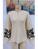 Abstract Sleeve Knitwear