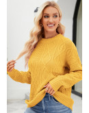 Essential Cable Knit Yellow Sweater