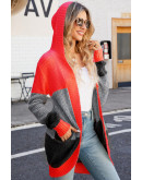 The Off-Duty Knit Red Cardigan
