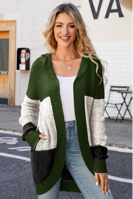 The Off-Duty Knit Green Cardigan