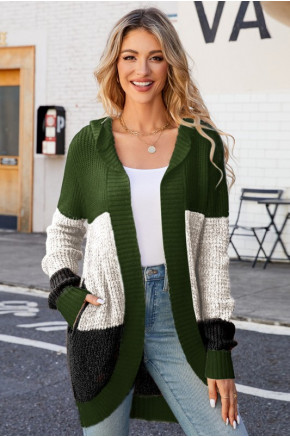 The Off-Duty Knit Green Cardigan