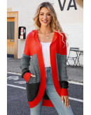 The Off-Duty Knit Red Cardigan