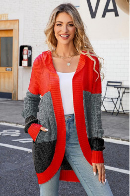 The Off-Duty Knit Red Cardigan