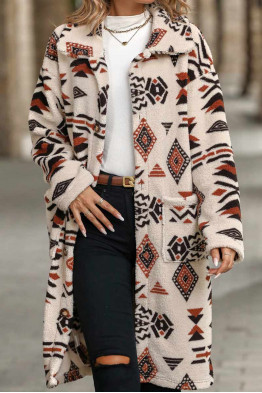 Mildred Aztec Sherpa Coat