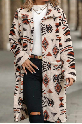 Mildred Aztec Sherpa Coat