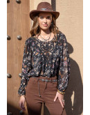 Wildflower Lace Boho Blouse