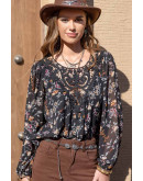 Wildflower Lace Boho Blouse