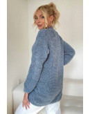 Slate Blue Cozy Button Cardigan
