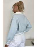 Icy Varsity Knit Sweater