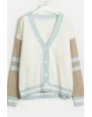 Asher Cozy Striped Sleeve Cardigan