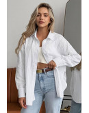 Esme White Cotton Shirt