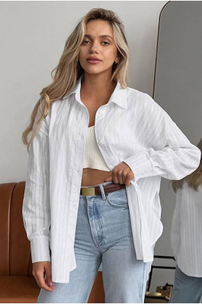 Esme White Cotton Shirt