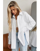 Esme White Cotton Shirt